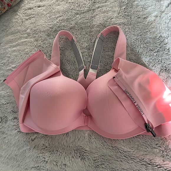 VICTORIA SECRET sport bra baby pink Size 34DD new no tags - Picture 10 of 11